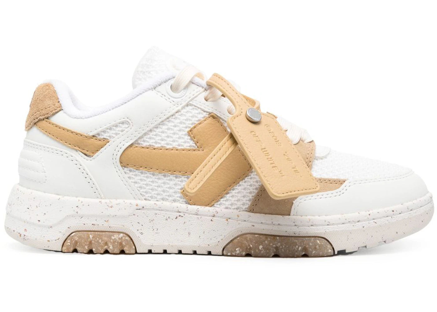 OFF-WHITE Out Of Office Low Slim White Beige (Women's)