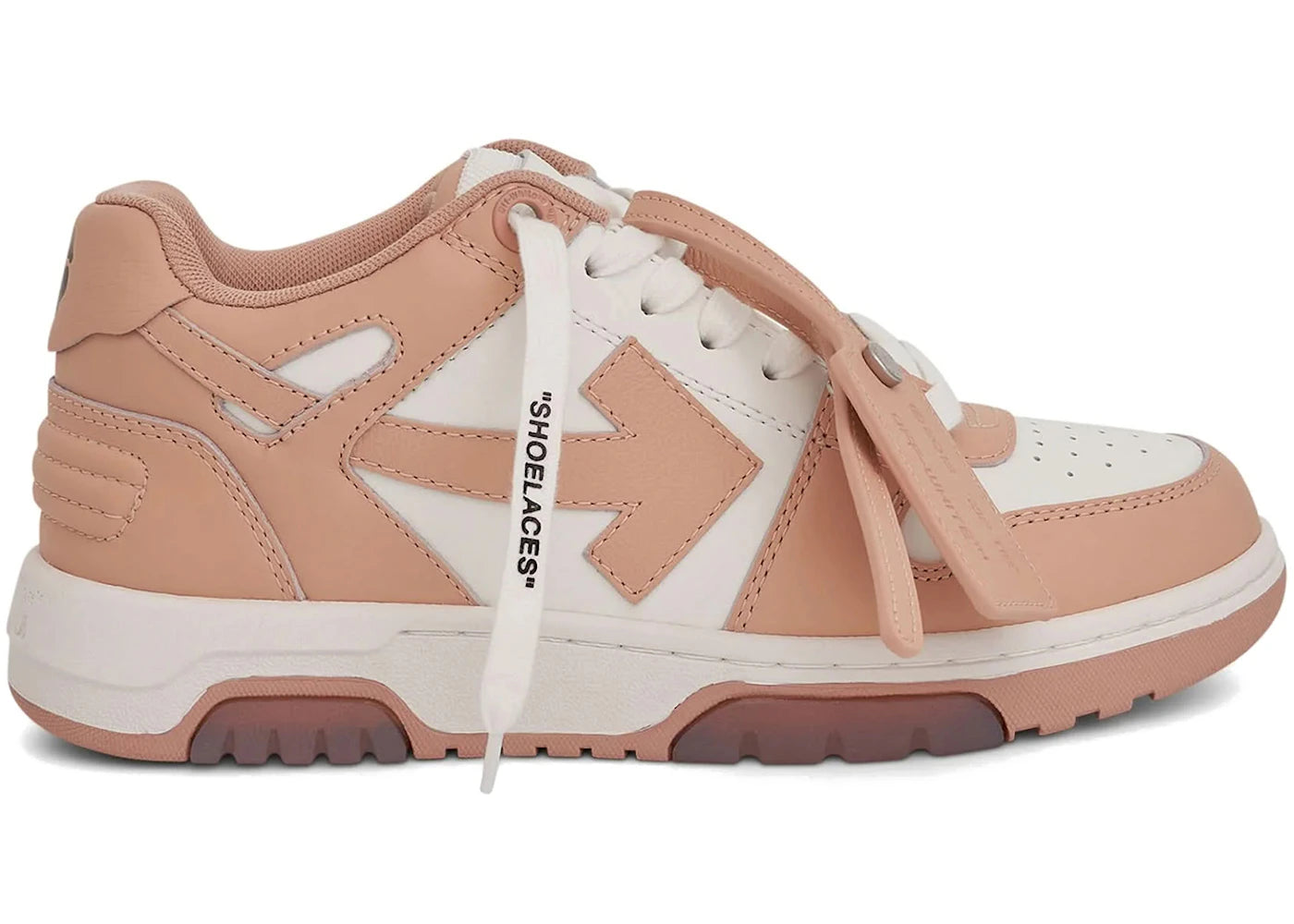 OFF-WHITE Out Of Office "OOO" Calf Leather Low Tops Light Brown (Women's)
