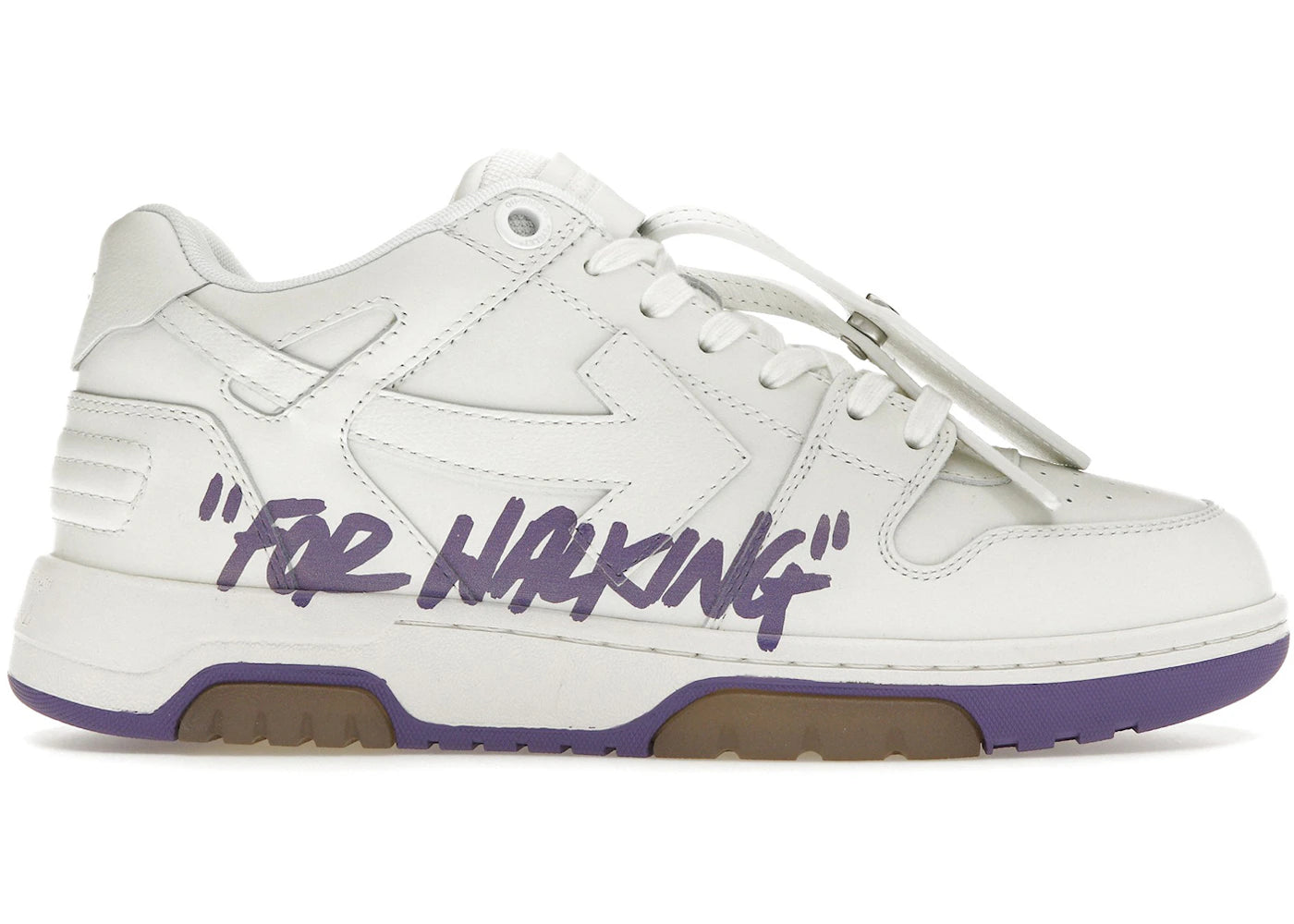 OFF-WHITE Out Of Office OOO "For Walking" Low Tops White Lilac (Women's)