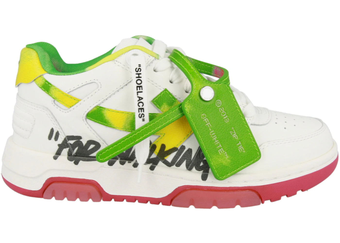 OFF-WHITE Out Of Office OOO "For Walking" Low Tops White Multicolor (Women's)