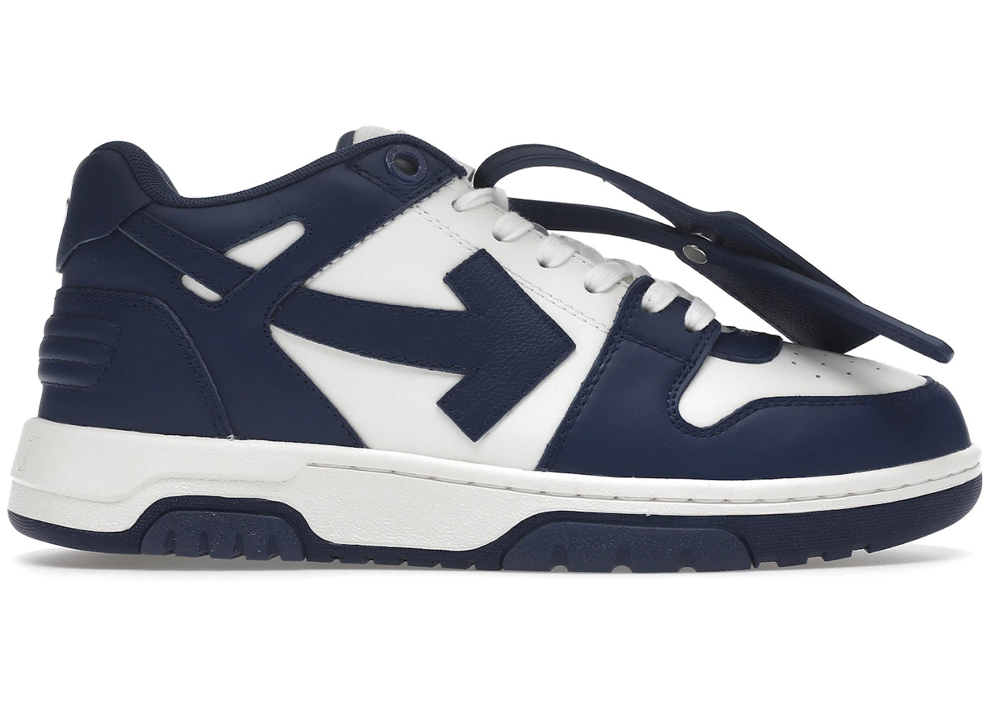 OFF-WHITE Out Of Office "OOO" Low Tops Dark Blue White