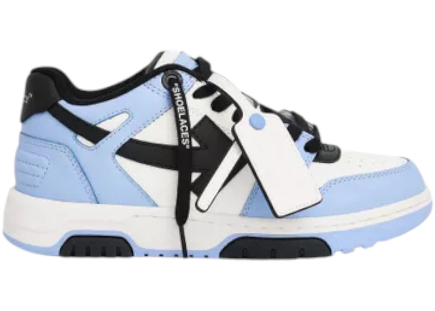 OFF-WHITE Out Of Office OOO Low Tops Light Blue Black (Women's)