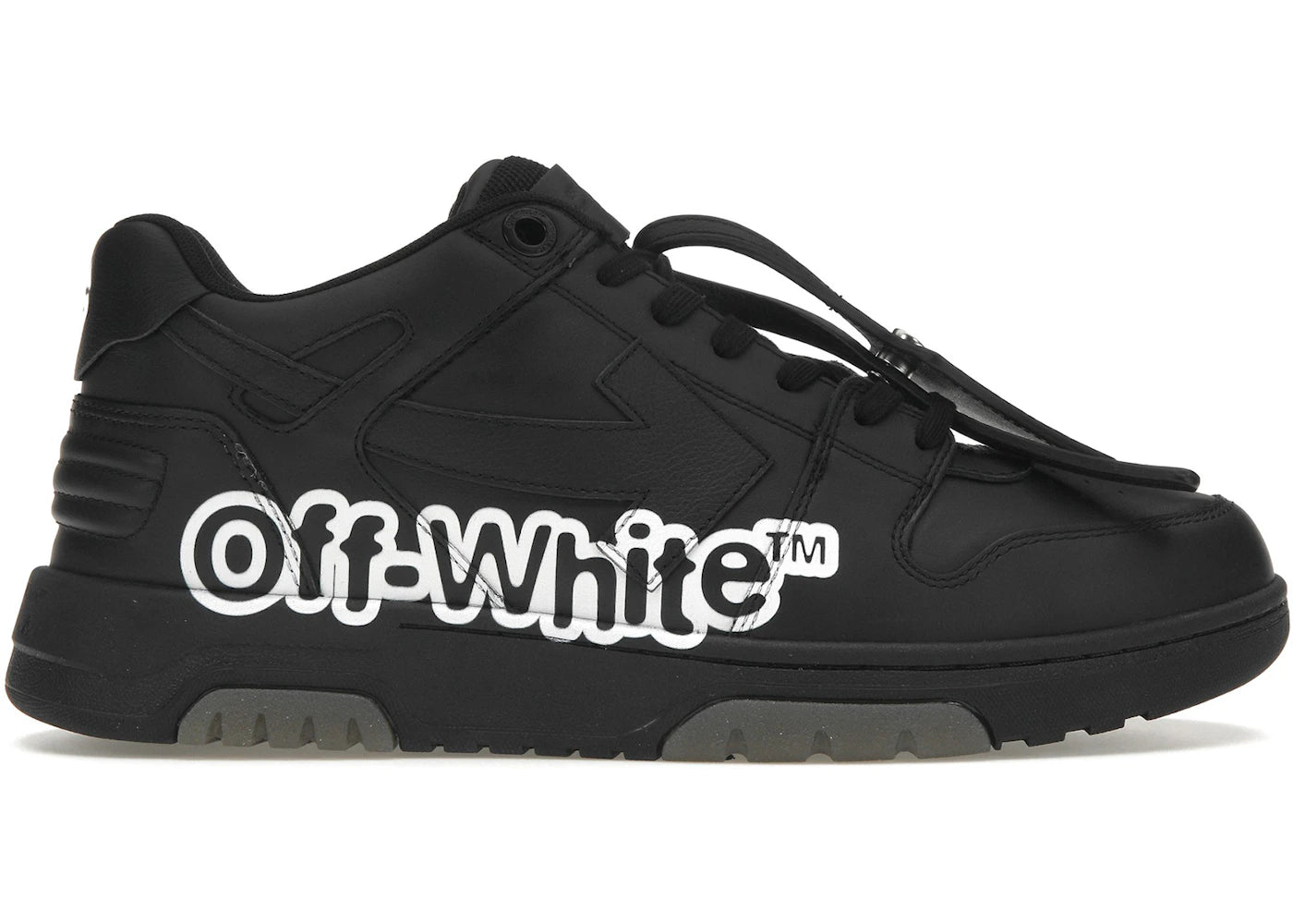 OFF-WHITE Out Of Office OOO Low Tops "Off-White" Black White