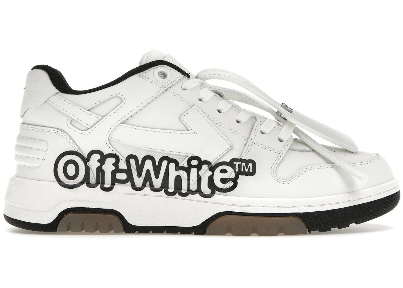 OFF-WHITE Out Of Office OOO Low Tops "Off-White" White Black