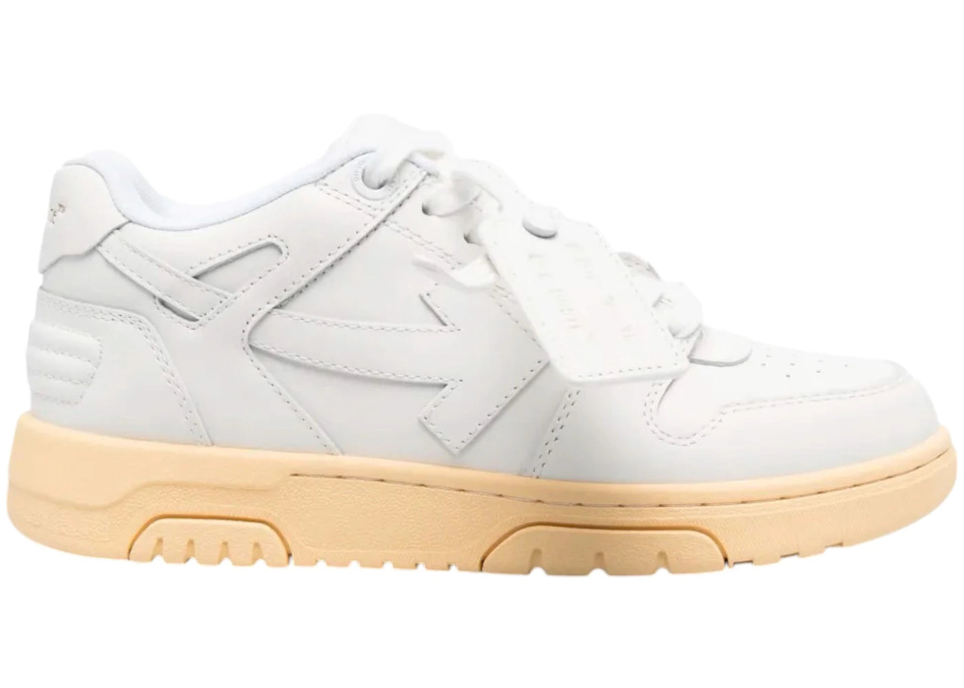 OFF-WHITE Out Of Office OOO Low Tops White Cream (Women's)