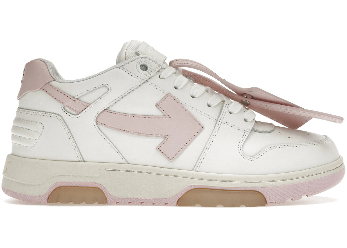 OFF-WHITE Out Of Office OOO Low Tops White Light Pink (Women's)