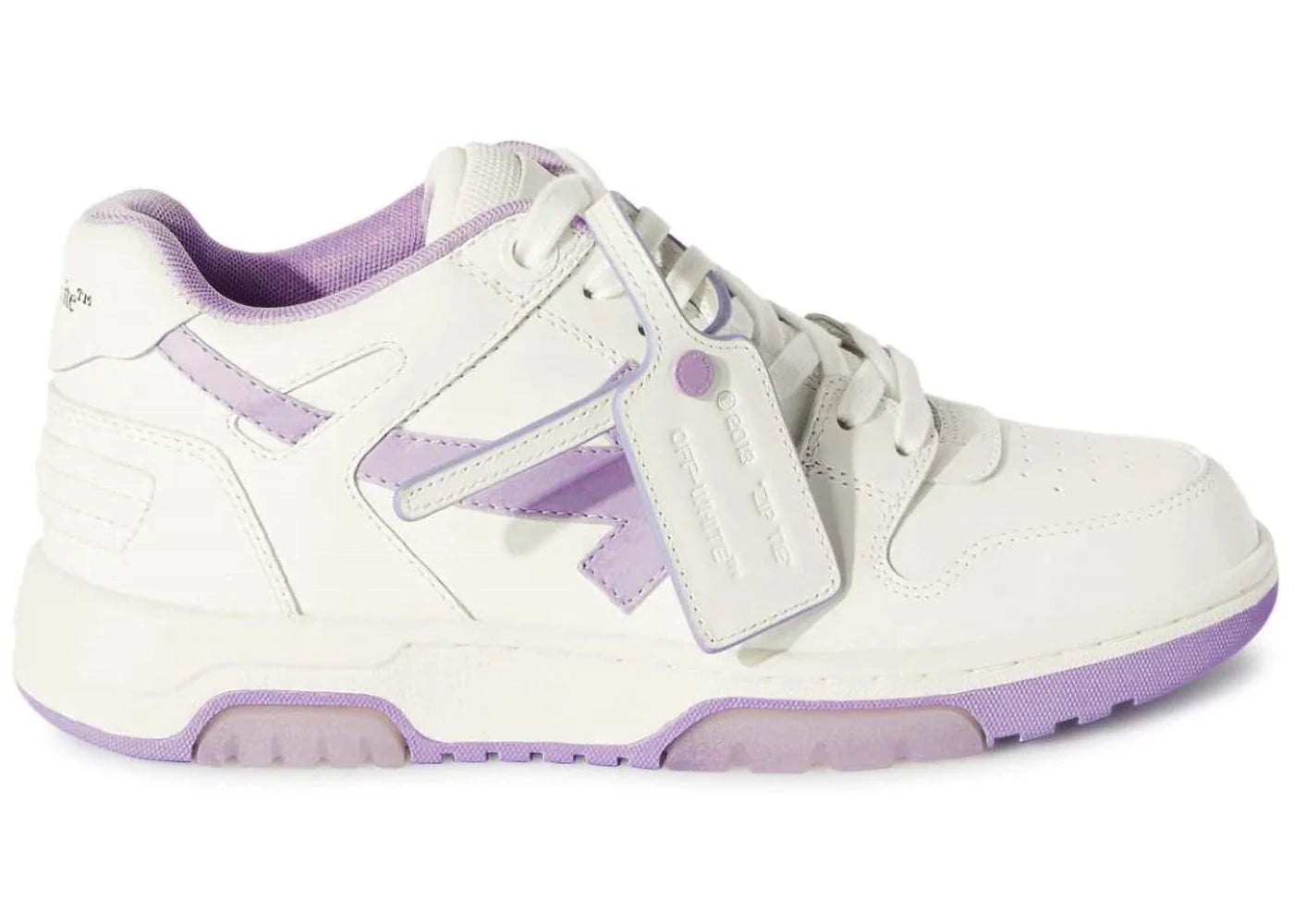 OFF-WHITE Out Of Office OOO Low Tops White Lilac (Women's)