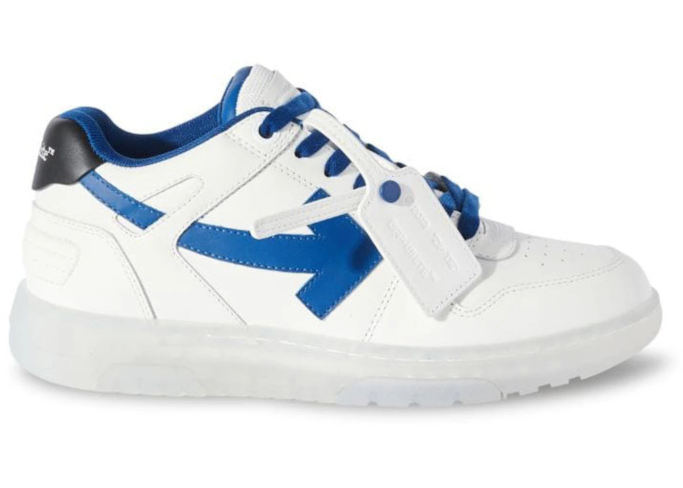 OFF-WHITE Out Of Office OOO Low Tops White Navy Blue