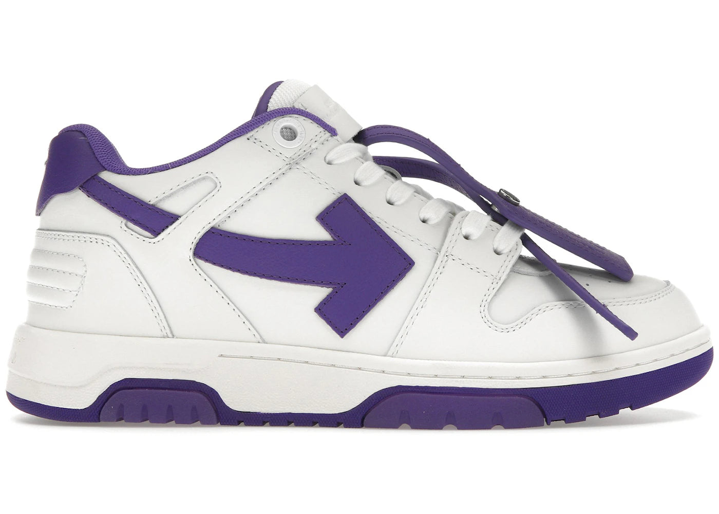 OFF-WHITE Out Of Office OOO Low Tops White Purple