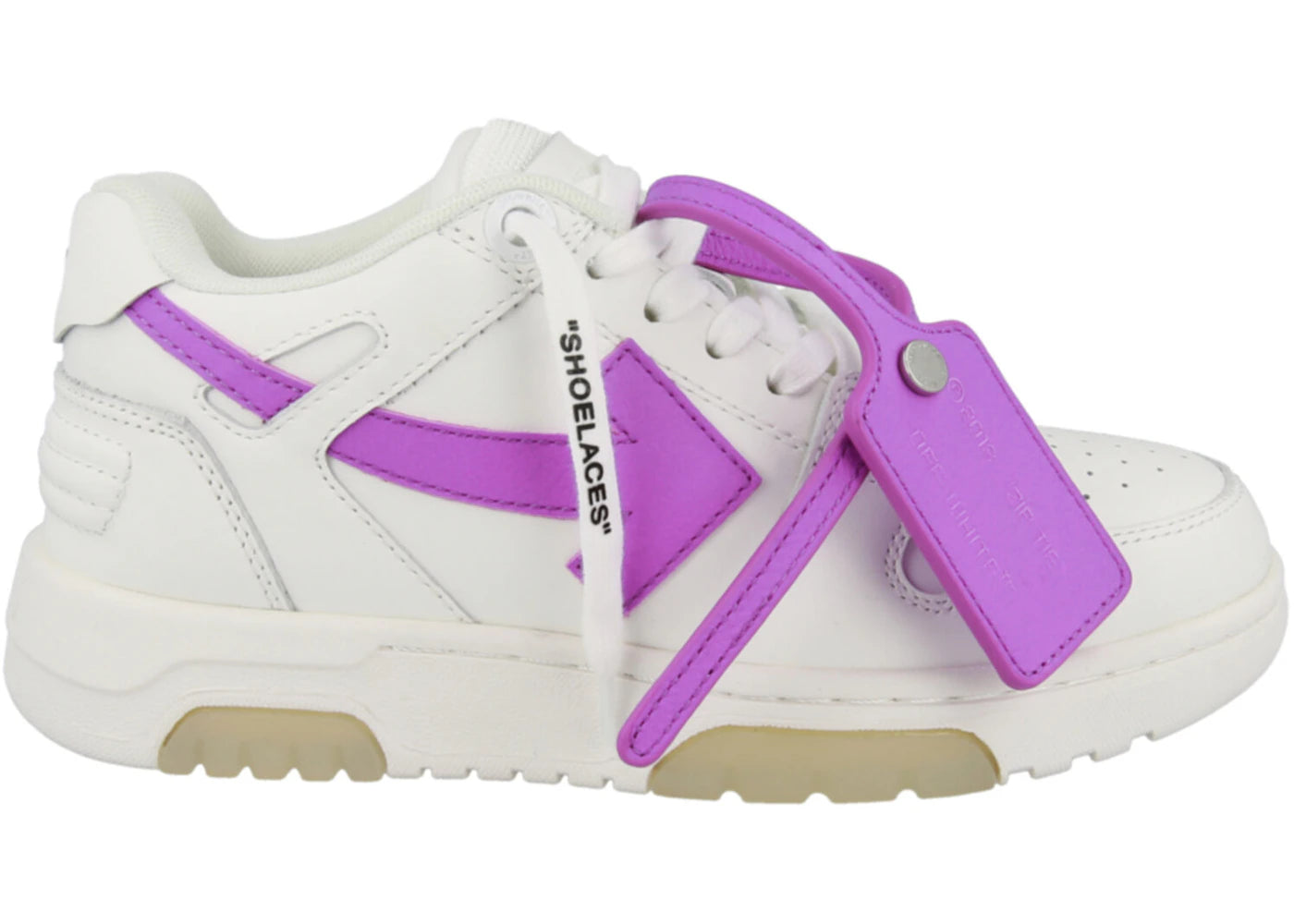 OFF-WHITE Out Of Office OOO Low Tops White Purple (Women's)