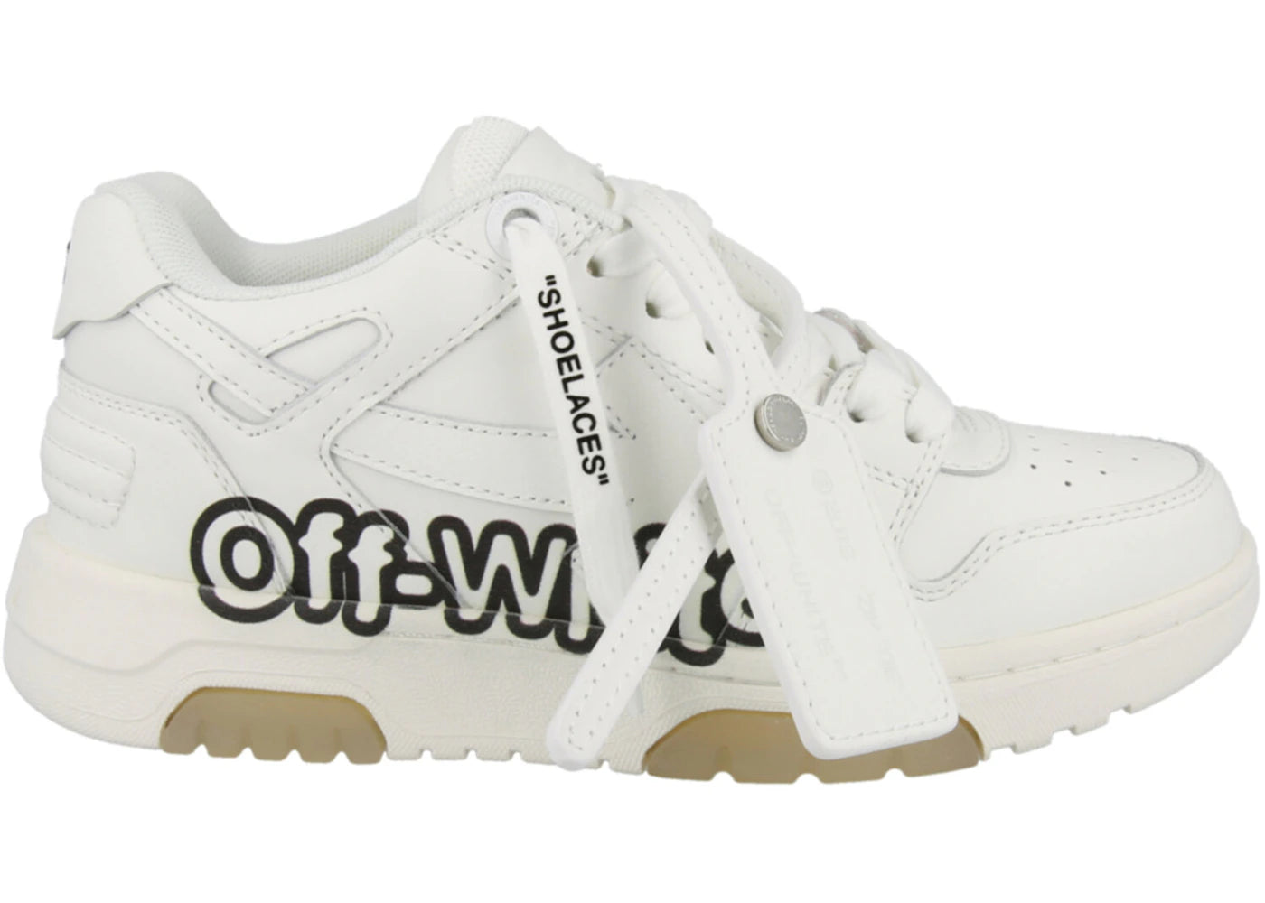 OFF-WHITE Out Of Office OOO "Off-White" Low Tops White Black (Women's)