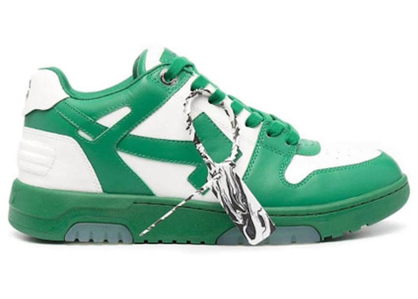 OFF-WHITE Out of Office Low Top Green Dirty White