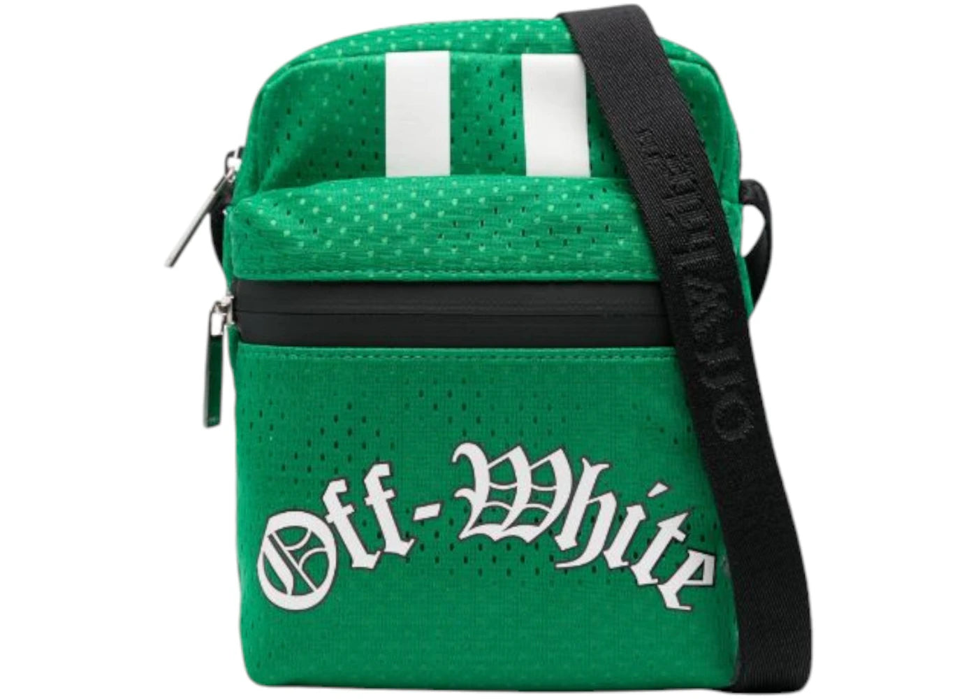 OFF-WHITE Outdoor Mesh Baseba Crossbody Green