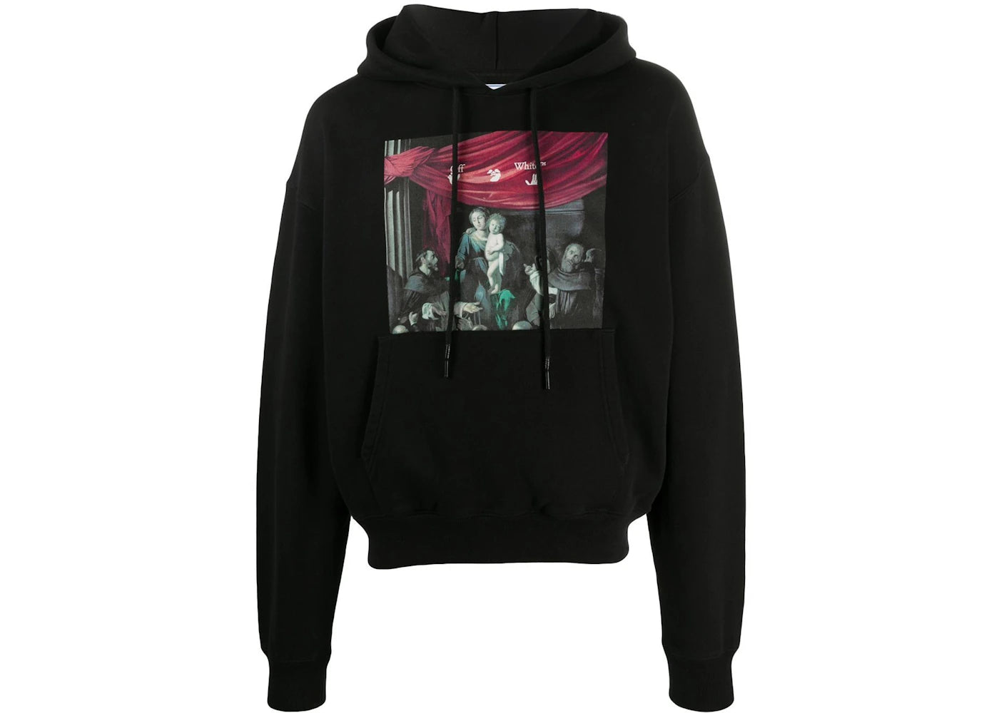 OFF-WHITE Oversize Fit Caravaggio Painting Hoodie Black/Black