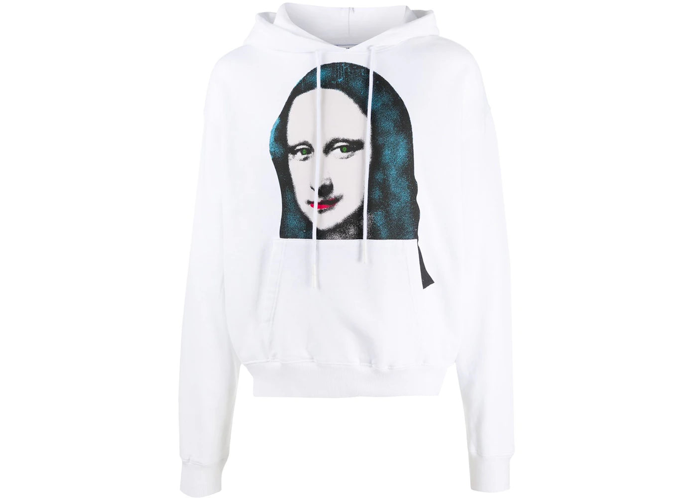 OFF-WHITE Oversize Fit Monalisa Hoodie White/Black