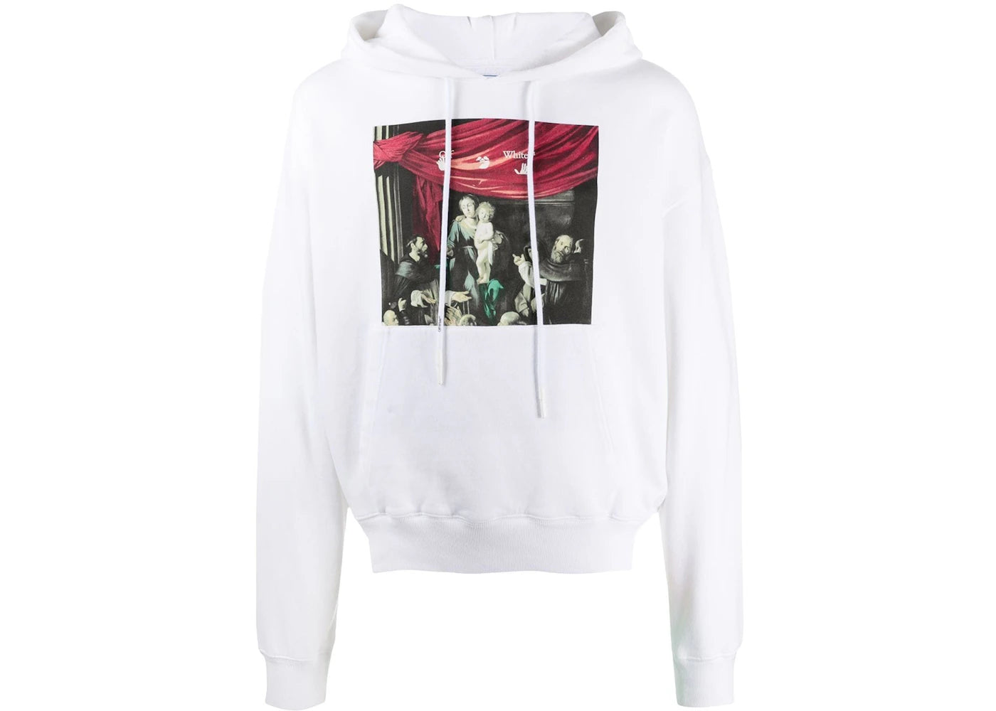 OFF-WHITE Oversize fit Caravaggio Painting Hoodie White/Black