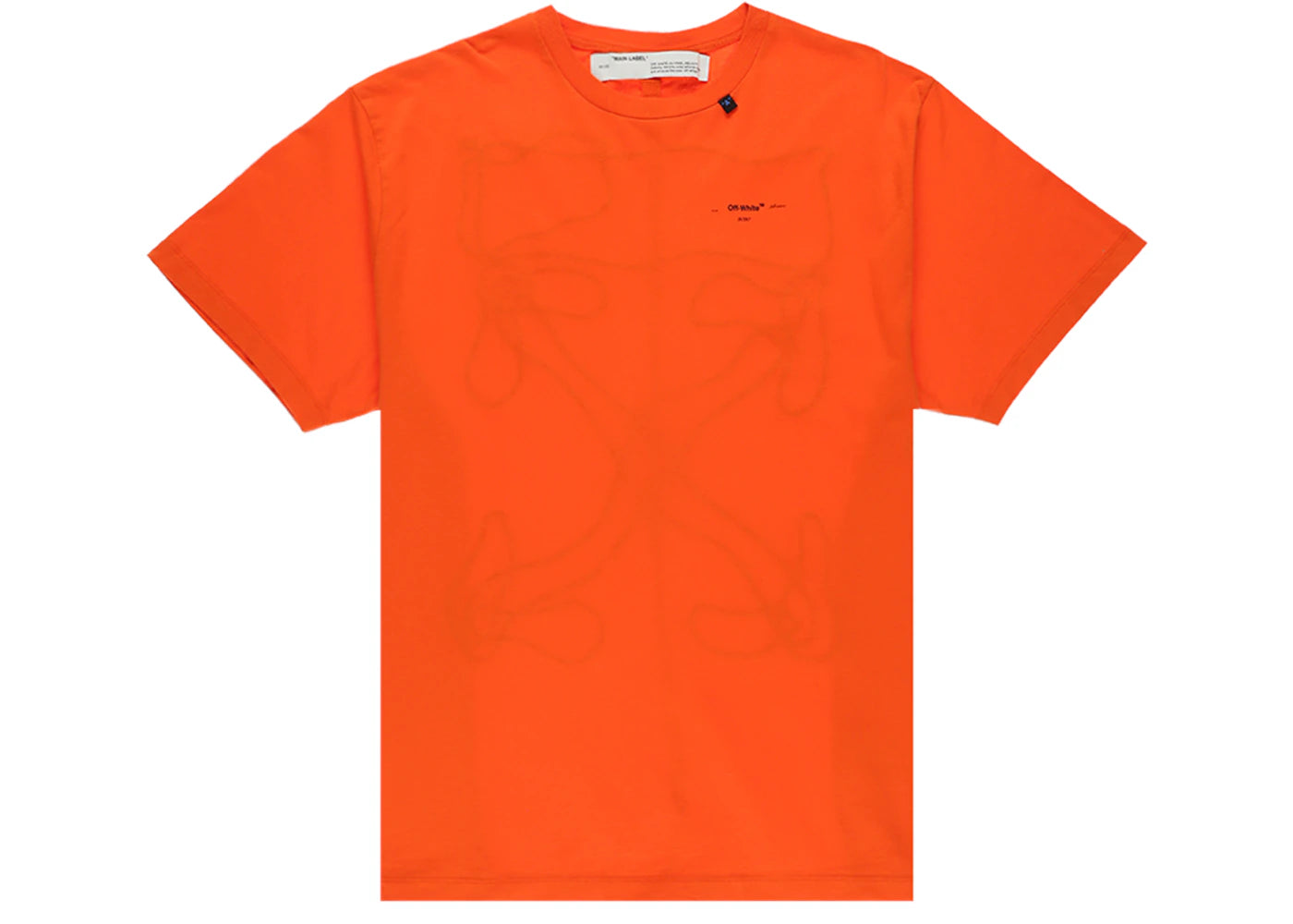 OFF-WHITE Oversized Abstract Arrows Embroidered T-shirt Orange/Black