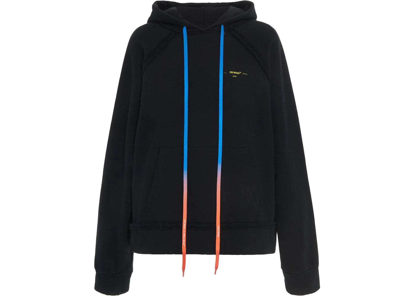 OFF-WHITE Oversized Acrylic Arrows Hoodie Black/Yellow