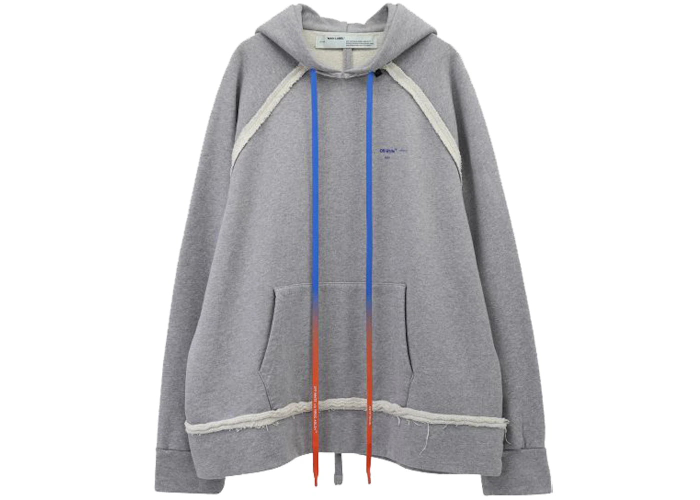 OFF-WHITE Oversized Acrylic Arrows Hoodie Grey/Blue