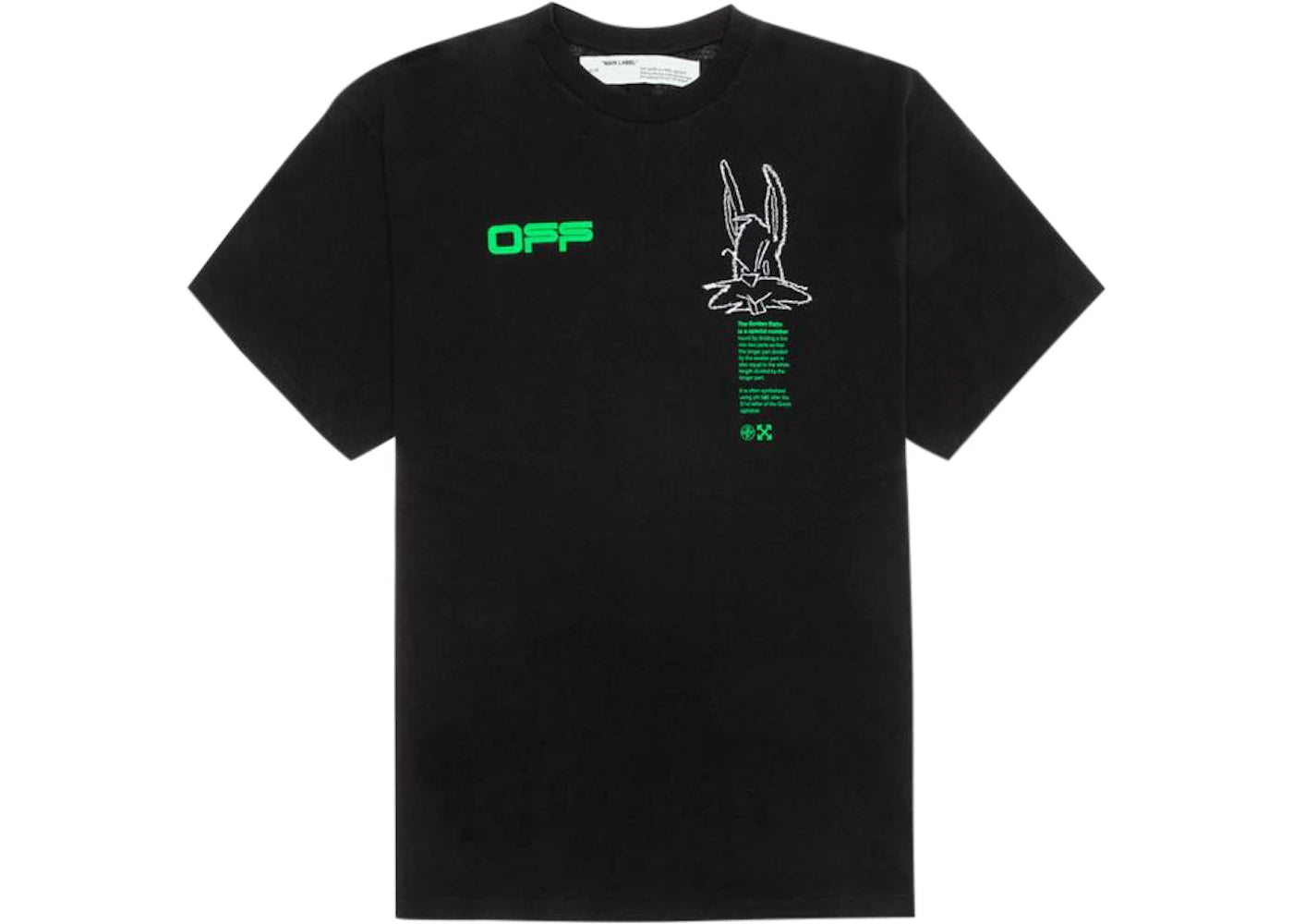 OFF-WHITE Oversized Fit Harry The Bunny T-shirt Black/Multicolor