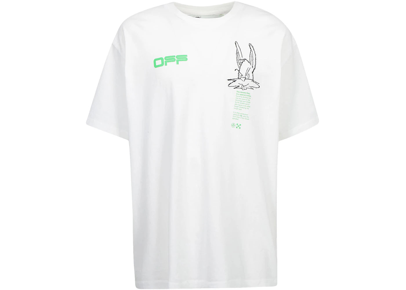 OFF-WHITE Oversized Fit Harry The Bunny T-shirt White/Multicolor