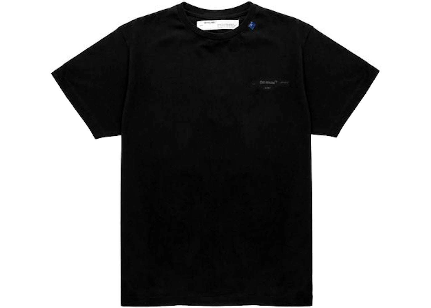 OFF-WHITE Oversized Fit Unfinished T-Shirt Black/White