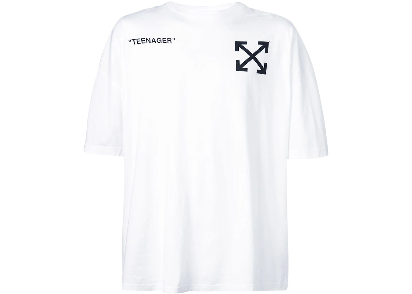 OFF-WHITE Oversized Flamed Bart T-shirt White/Multicolor
