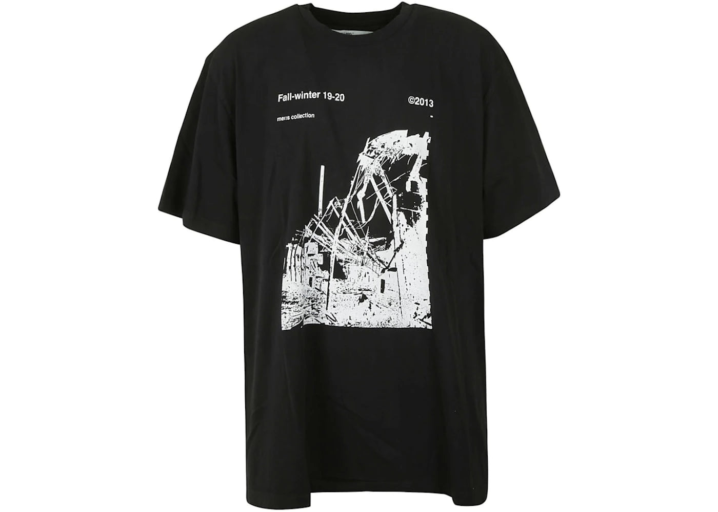 OFF-WHITE Oversized Ruined Factory T-shirt Black/White