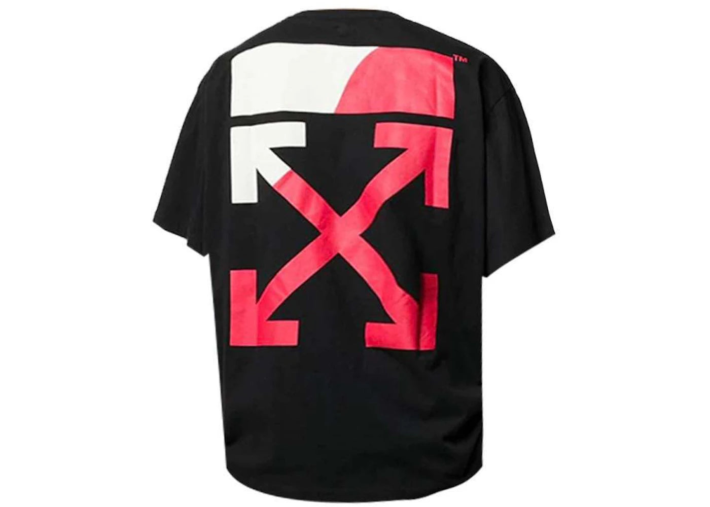 OFF-WHITE Oversized Split Logo Print T-shirt Black/White/Red