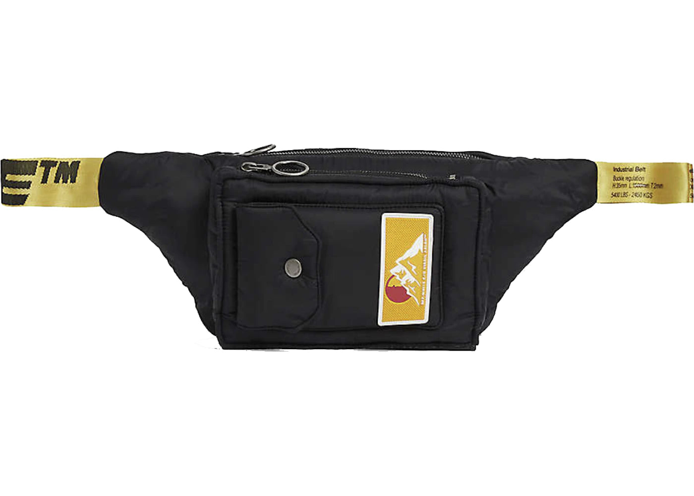 OFF-WHITE Padded Belt Bag Mountain Logo Black