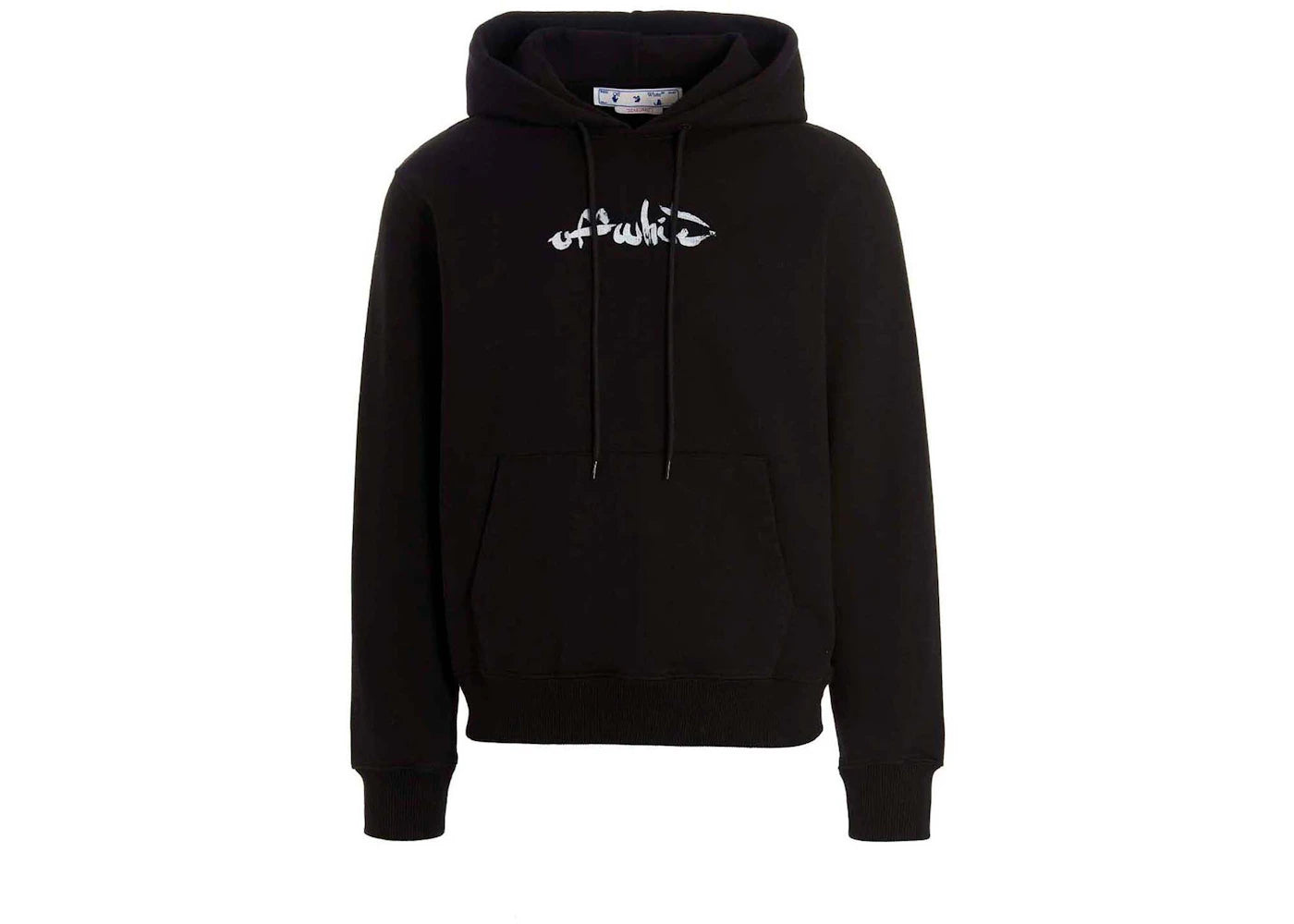 OFF-WHITE Paint Arrow Slim Hoodie Black/White