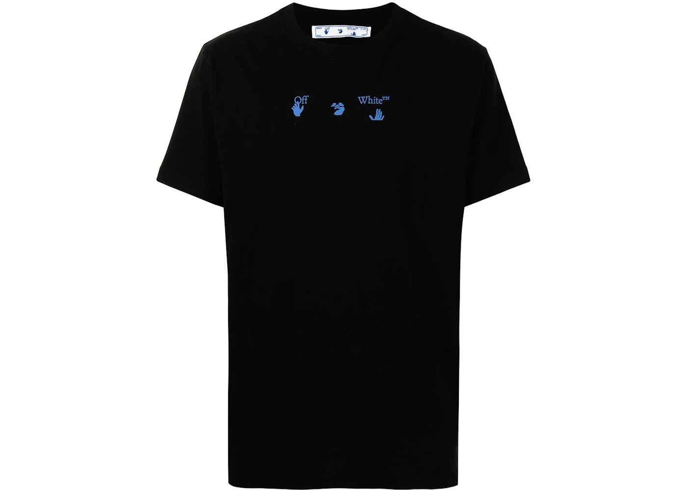 OFF-WHITE Paint Print T-shirt Black/Blue