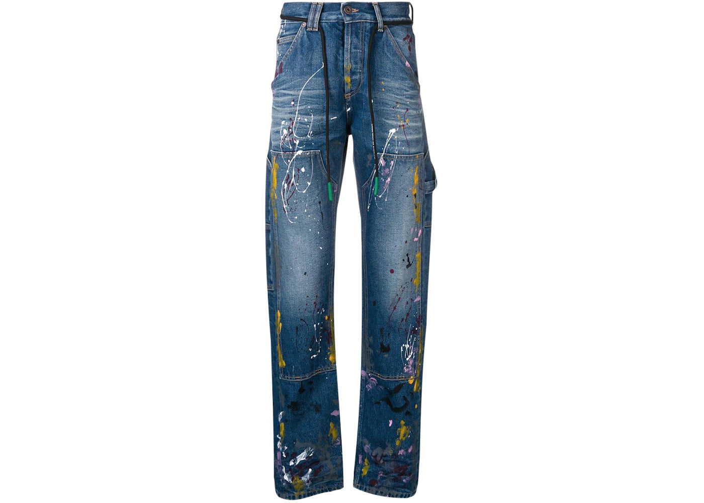 OFF-WHITE Painted Carpenter Denim Jeans Blue