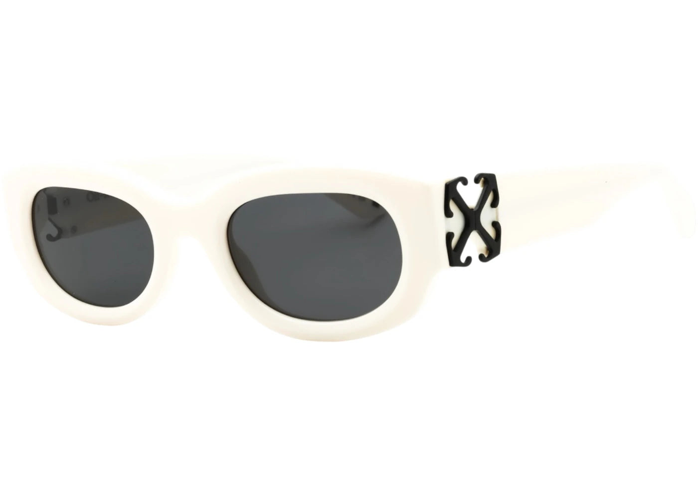 OFF-WHITE Palmer Sunglasses White Dark Grey (OERI14ES25PLA0010107)
