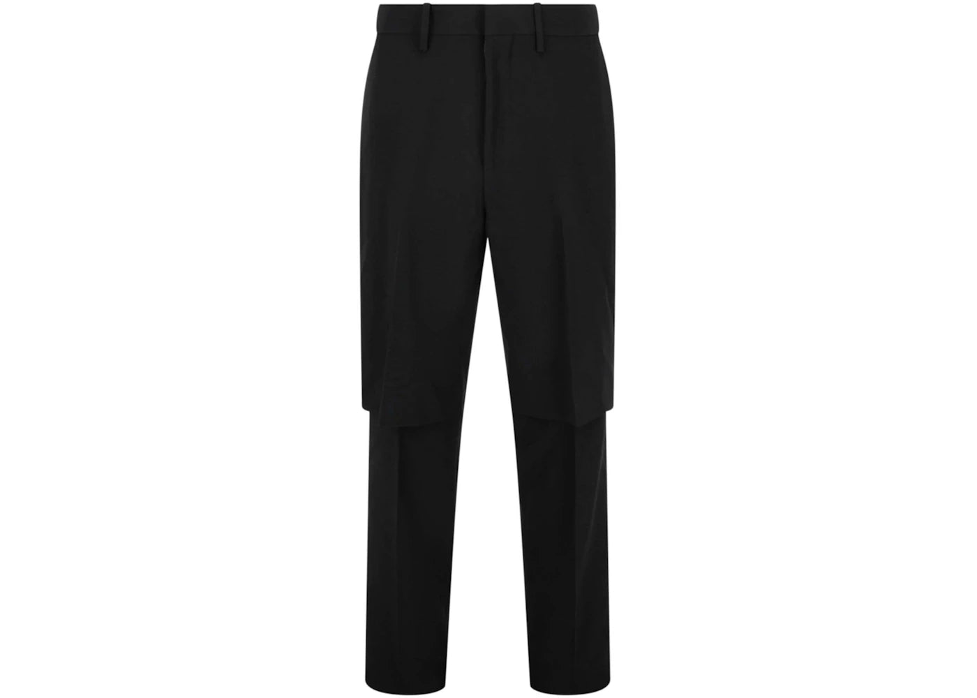 OFF-WHITE Panama Double-Layered Trousers Black