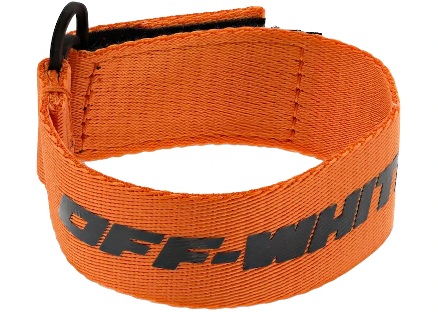 OFF-WHITE Paperclip Webbing Bracelet Orange/Black