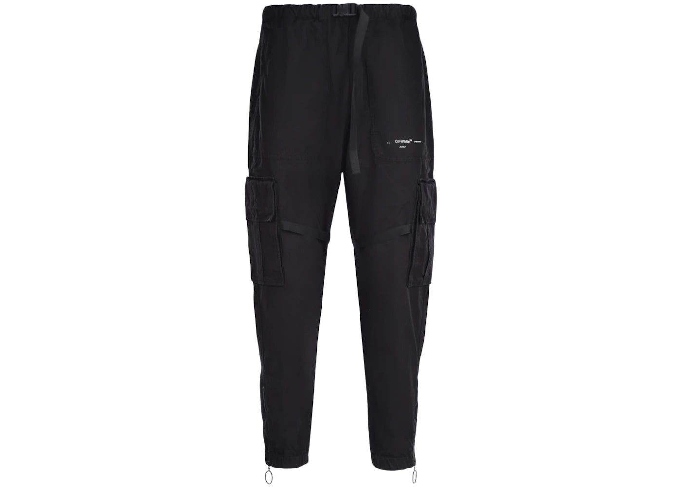 OFF-WHITE Parachute Cargo Pants Black/White