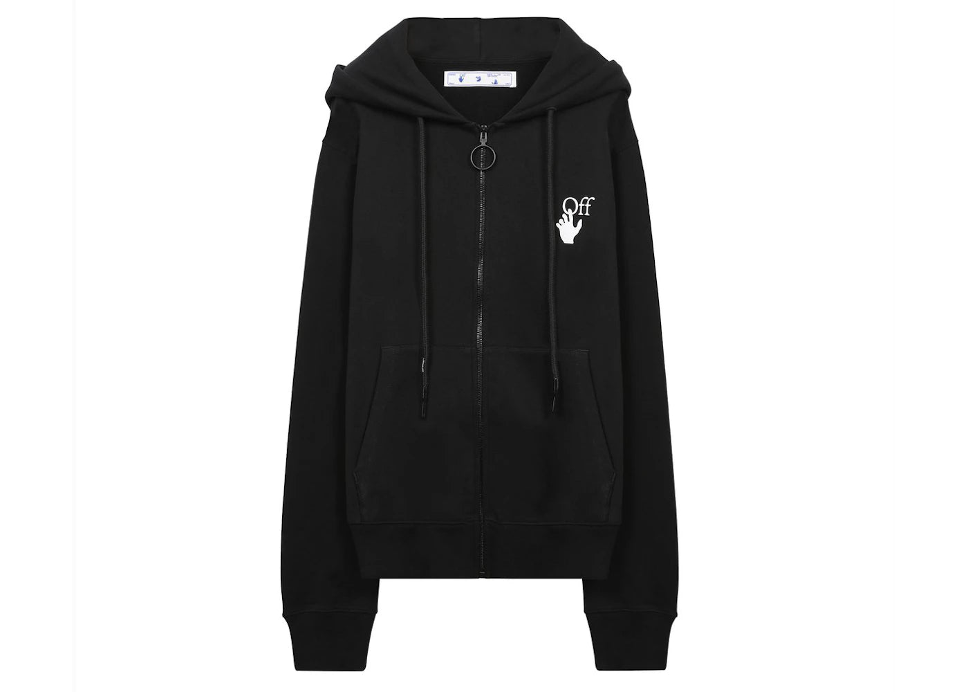 OFF-WHITE Pascal Arrows Zip Up Sweatshirt Black