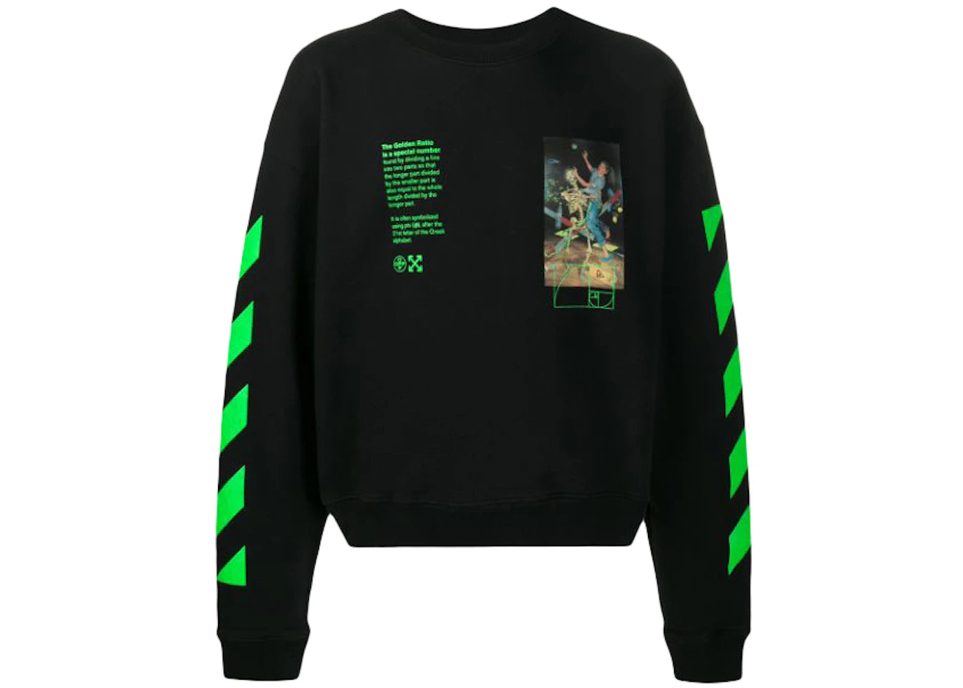 OFF-WHITE Pascal Golden Ratio Painting Sweatshirt Black/Multicolor