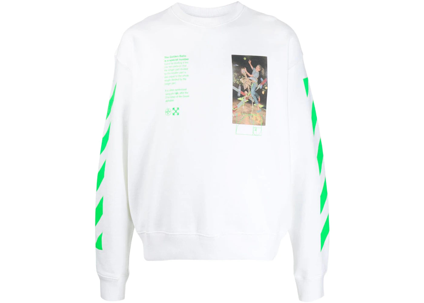 OFF-WHITE Pascal Golden Ratio Painting Sweatshirt White/Multicolor