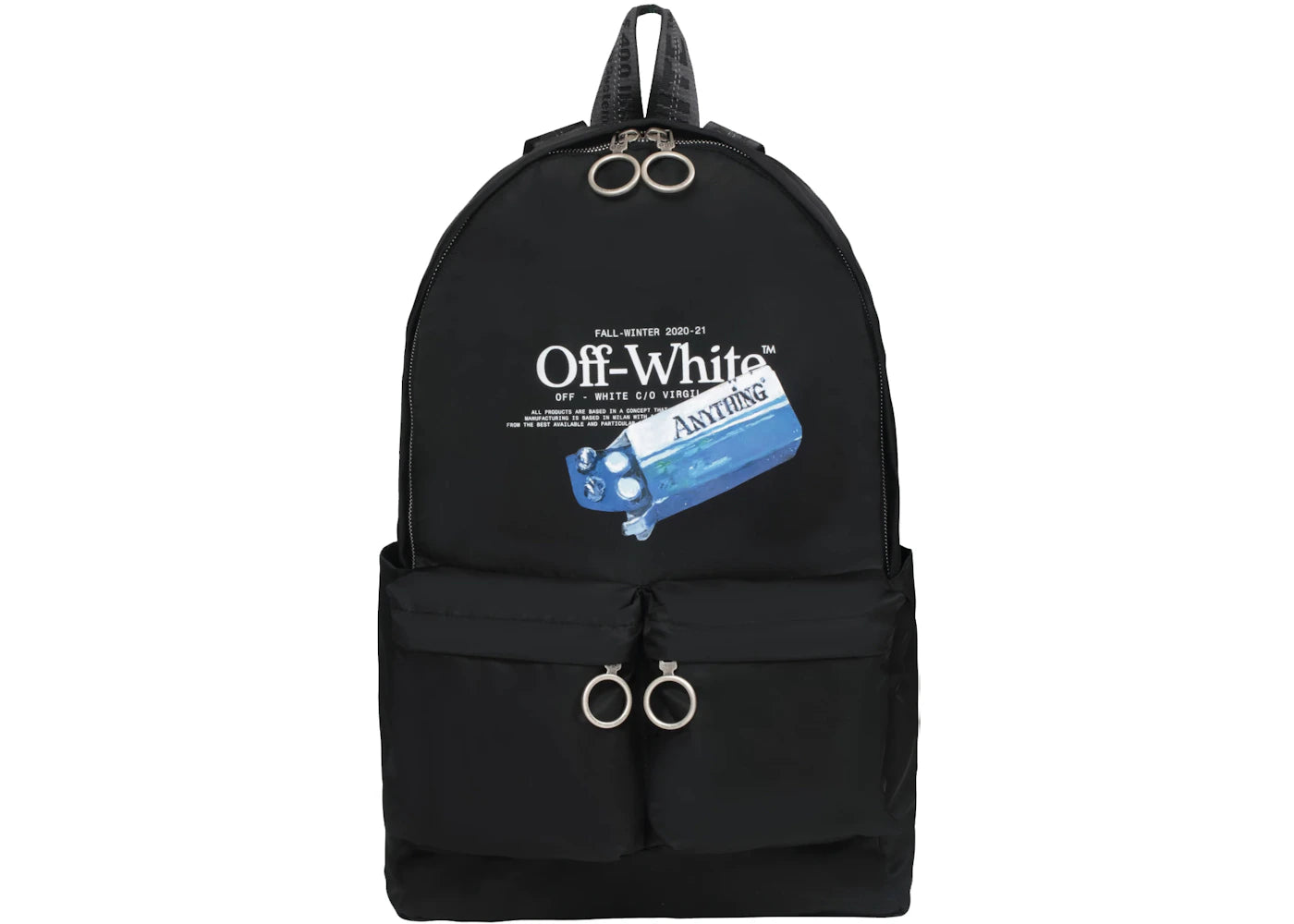 OFF-WHITE Pascal Medicine Backpack Black/White