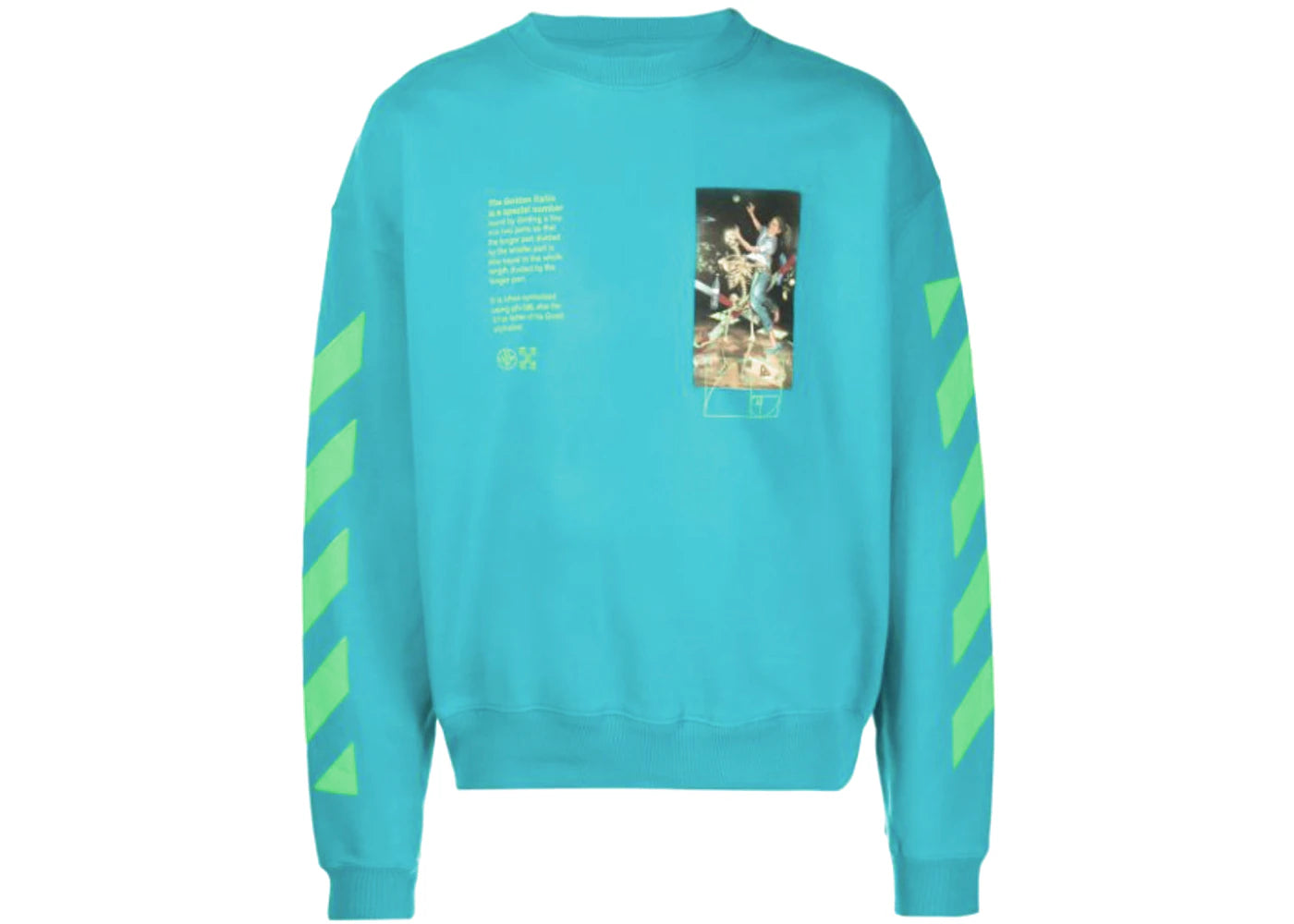 OFF-WHITE Pascal Painting Sweatshirt Aqua Blue