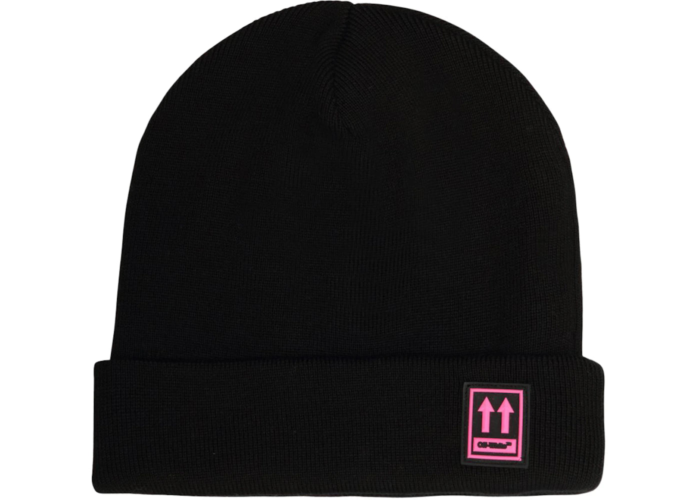 OFF-WHITE Patch Beanie Black/Pink