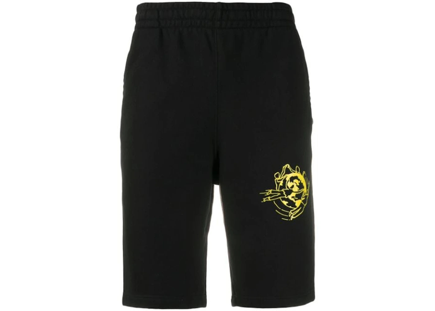 OFF-WHITE Planet Arrows Sweatshort Black/Yellow