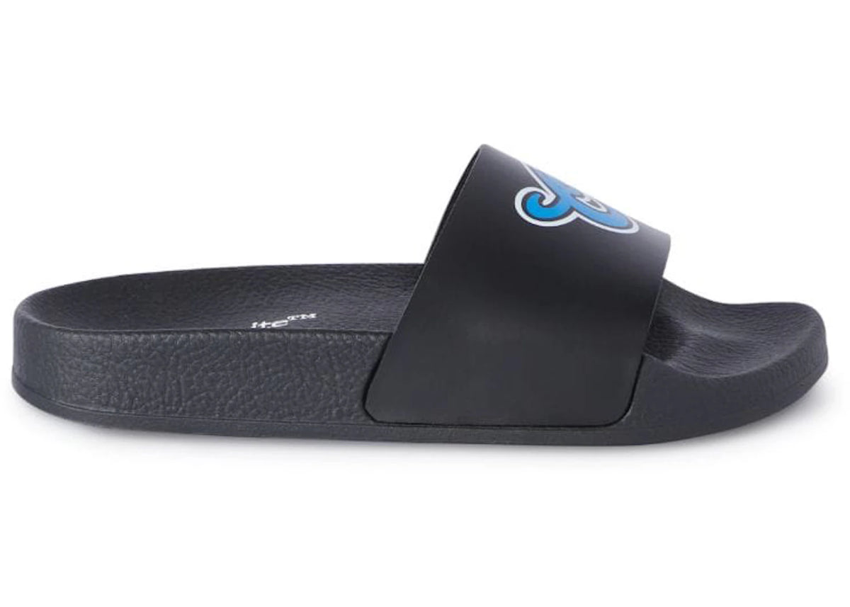 Pool Side Sliders OFF-WHITE Pool Sliders Black (Kids) – Side Kicks