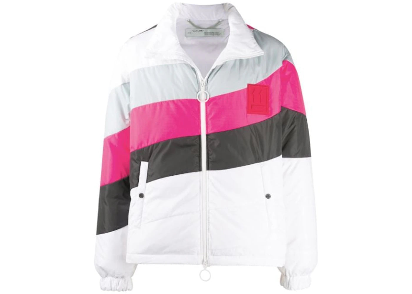 OFF-WHITE Puffer Anorak Jacket White/Pink