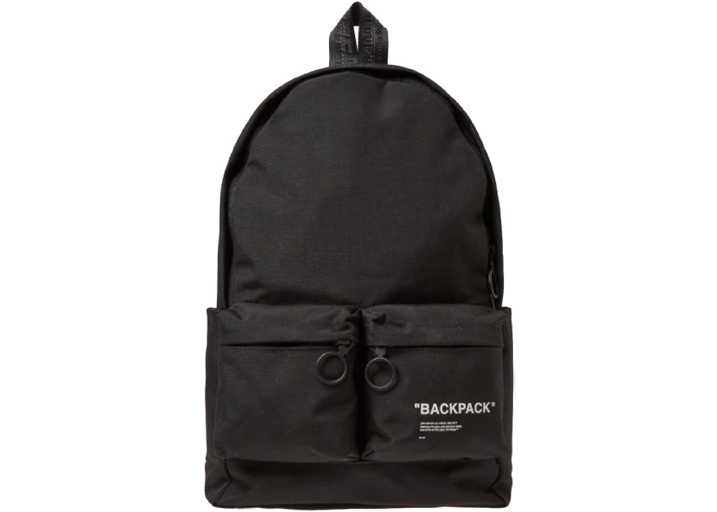 OFF-WHITE Quote Backpack Black