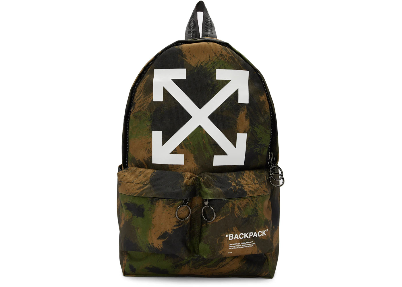 OFF-WHITE Quote Backpack Camo