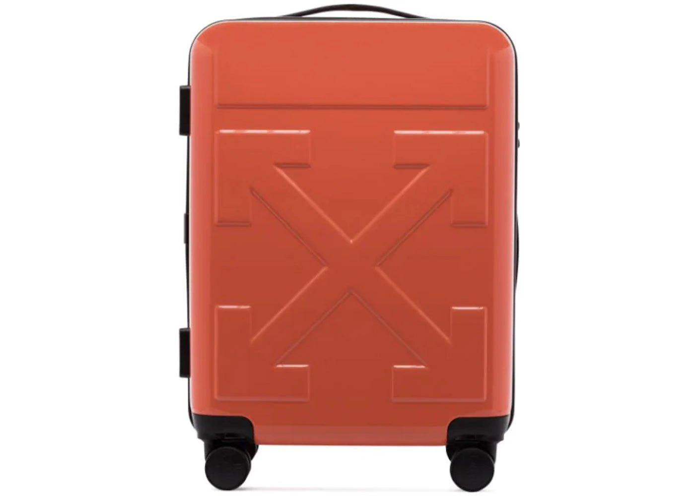 OFF-WHITE Quote Carry-On Suitcase Red