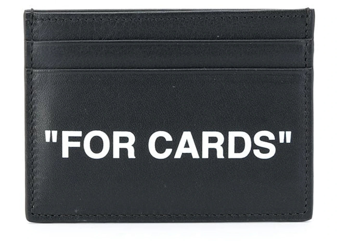 OFF-WHITE Quote "FOR CARDS" Card Holder Black